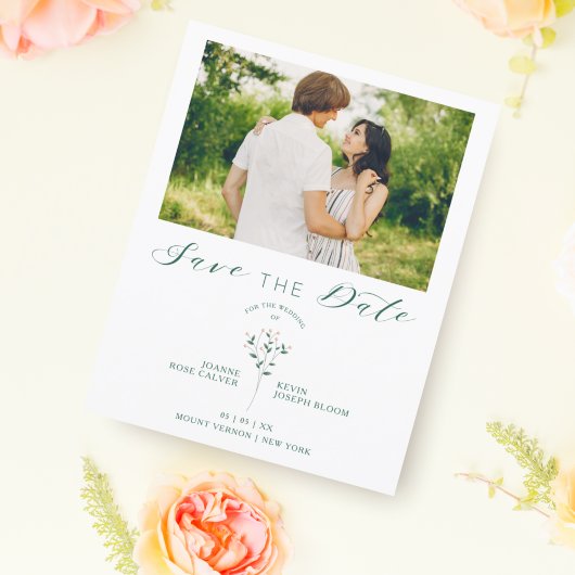 Botanical Cheap Elegant Wildflowers Photo Wedding