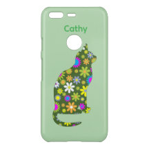Botanical Chic Floral Katzen iPhone-Hülle