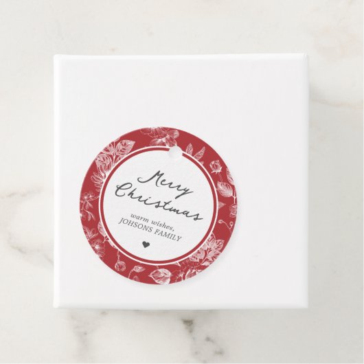 Botanical Christmas Geschenkanhänger (Beispiel)