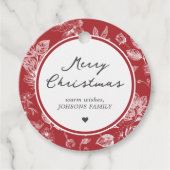 Botanical Christmas Geschenkanhänger (Vorderseite)