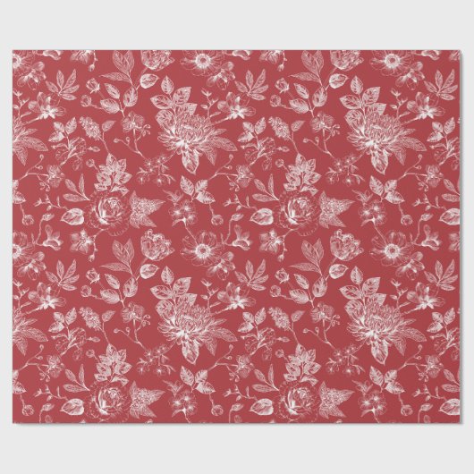 Botanical Christmas Geschenkpapier (Flach)