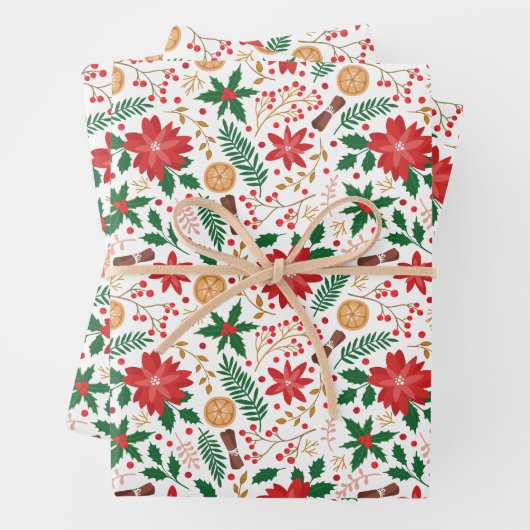 Botanical Christmas  Geschenkpapier Set (Beispiel)