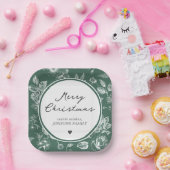 Botanical Christmas Pappteller (Party)