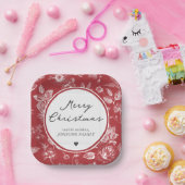 Botanical Christmas Pappteller (Party)