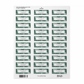 Botanical Christmas Return Address Label (Vorne)
