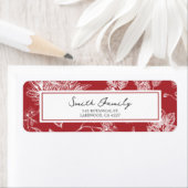 Botanical Christmas Return Address Label (Insitu)