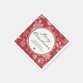 Botanical Christmas Serviette (Ecke)