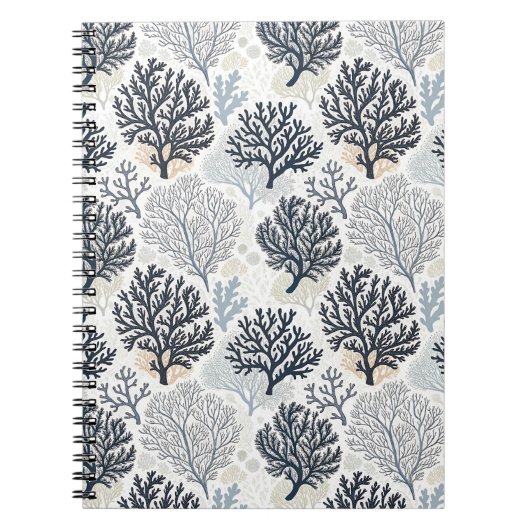 Botanical Coral Ocean Vibes Notizblock (Vorderseite)