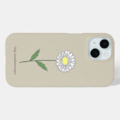 Botanical Daisy Blume Brown Case-Mate iPhone Hülle (Rückseite (Horizontal))