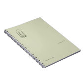 Botanical Dark Academia Minimalist Garden Reader G Notizblock (Rechte Seite)