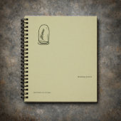 Botanical Dark Academia Minimalist Garden Reader G Notizblock