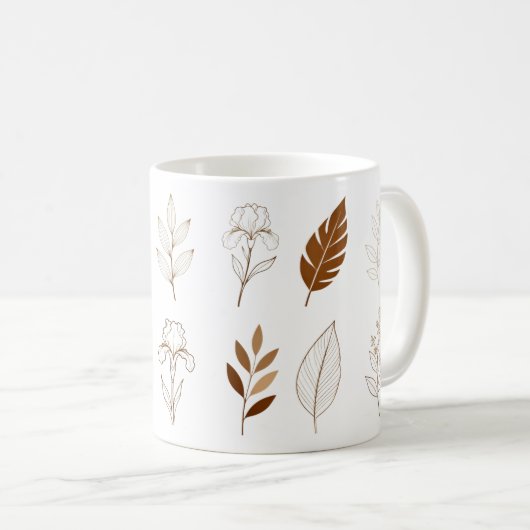 Botanical Design mugs Kaffeetasse (VorderseiteRechts)