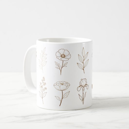Botanical Design mugs Kaffeetasse (Vorderseite Links)