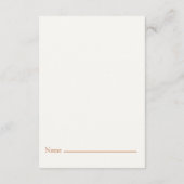 Botanical Diaper Raffle Card – Minimal Eucalyptus Begleitkarte (Rückseite)