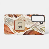 Botanical Earthy Brown and Sage Phone Case Samsung Galaxy Hülle (Rückseite (Horizontal))