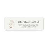 Botanical Easter Personalized Return Address Label (Vorne)
