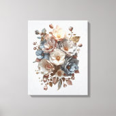 Botanical Elegant 3D Floral Art Leinwanddruck (Vorderseite)
