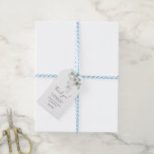 Botanical, elegant, handwriting geschenkanhänger (Mit Garn)