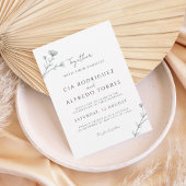 Botanical Elegant Wedding Invitation Einladung
