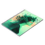 Botanical Emerald Woman Notebook Notizblock (Linke Seite)