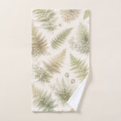 Botanical Fern Pattern Badhandtuch Set (Handtuch)