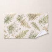 Botanical Fern Pattern Badhandtuch Set (Handtuch)