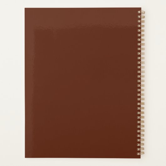 Botanical floral abstract illustration planner Planer (Rückseite)