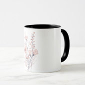 Botanical Floral Illustration | Minimal Nature Aes Tasse (VorderseiteRechts)