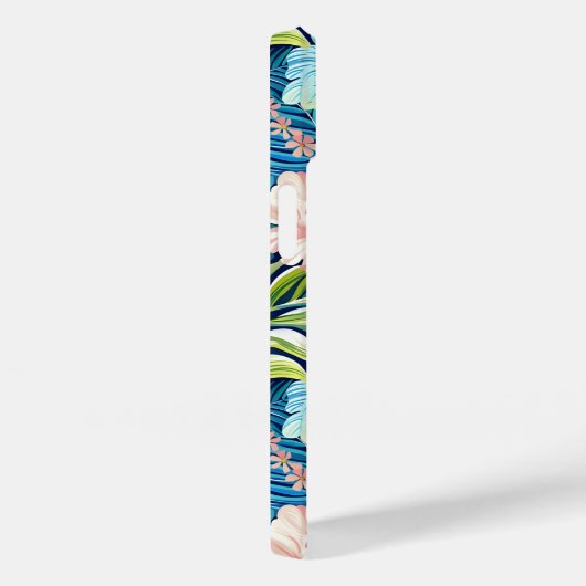 Botanical Floral Pattern Summer Flowers Case-Mate iPhone Hülle (Rückseite / Rechts)