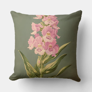 Botanical Flower Illustration Elegant Floral Desig Kissen