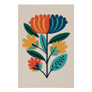 Botanical Flower Nr. 14 Poster