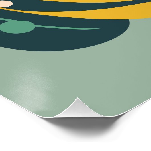 Botanical Flower Nr. 17 Poster (Ecke)