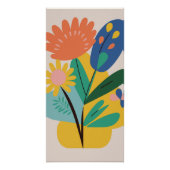 Botanical Flower Poster (Vorderseite)