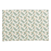 Botanical Foliage Green Leaves Patterned Kissenbezug (Vorderseite-Rechts)