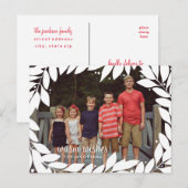Botanical Frame Holiday Postcard Feiertagspostkarte (Vorne/Hinten)