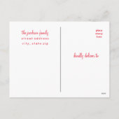 Botanical Frame Holiday Postcard Feiertagspostkarte (Rückseite)