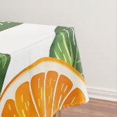 Botanical Fruit Orange Citrus Seamless Pattern Tischdecke (Beispiel)