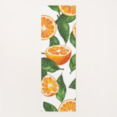 Botanical Fruit Orange Citrus Seamless Pattern Yogamatte (Vorderseite)