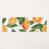 Botanical Fruit Orange Citrus Seamless Pattern Yogamatte (Vorderseite (Horizontal))