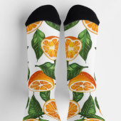Botanical Fruit Orange Citrus Seamless Socken (Oben)