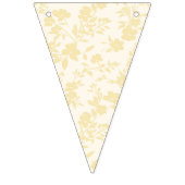 Botanical Garden Buttercream - Neutral Wimpelkette (Dritte Fahne)