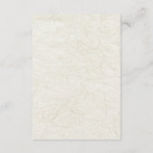 Botanical Garden Orchid Wedding Begleitkarte (Rückseite)