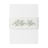 Botanical Garden Romance Wedding Einladungsbanderole (Rückseitenbeispiel)