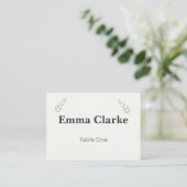 Botanical Garden Wedding Place Cards Platzkarte (Stehend Vorderseite)
