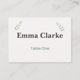 Botanical Garden Wedding Place Cards Platzkarte