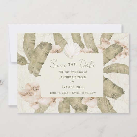 Botanical Garden Wedding Save The Date (Vorderseite)