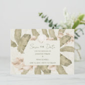Botanical Garden Wedding Save The Date (Stehend Vorderseite)