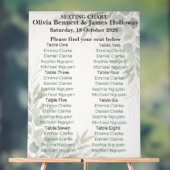 Botanical Garden Wedding Seating Chart Acrylschild (Neutral)