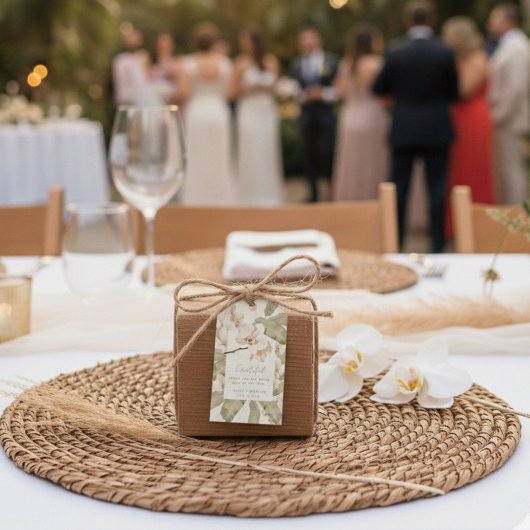 Botanical Garden Wedding Thank You Favor Geschenkanhänger