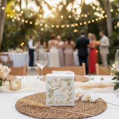 Botanical Garden Wedding Thank You Favor Quadratischer Aufkleber